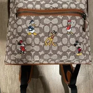 NWT COACH X Disney Limited Edition Leather Backpack Coach | Bags | Disney X Coach Limited Edition Backpack With  main image 3